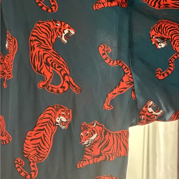 Dressed in LALA - Satin Playsuit in Wild Woman - Picture 3 of 6